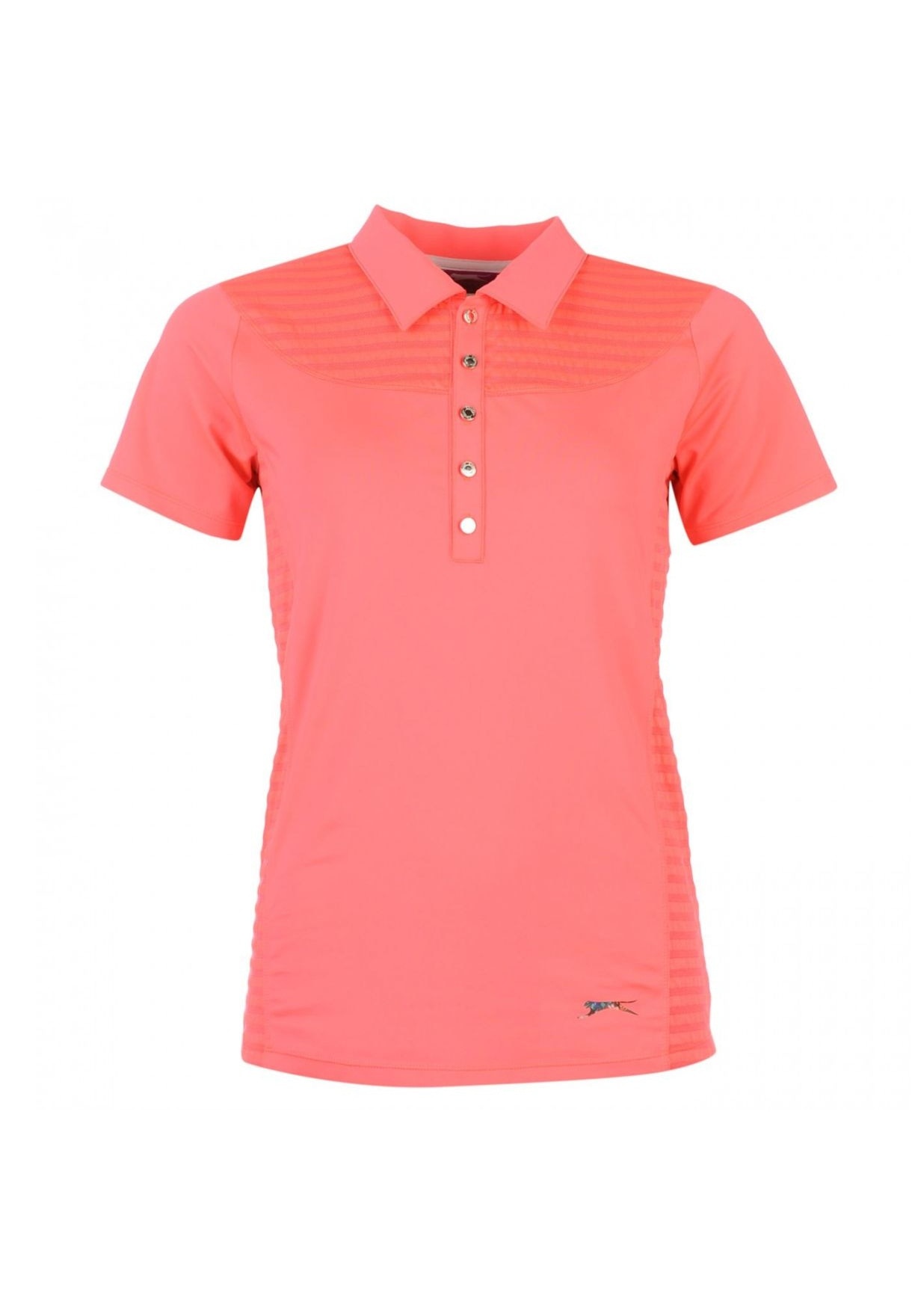Tricou tip polo Slazenger Plain Polo, Poliester, Corai, XL