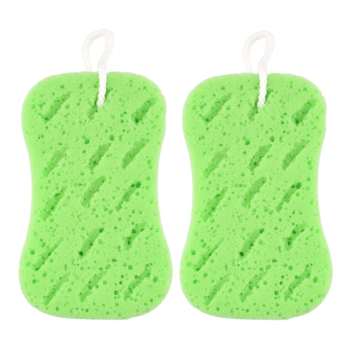 MAGNUM fürdőszivacsok, ovális, zöld, 2 db