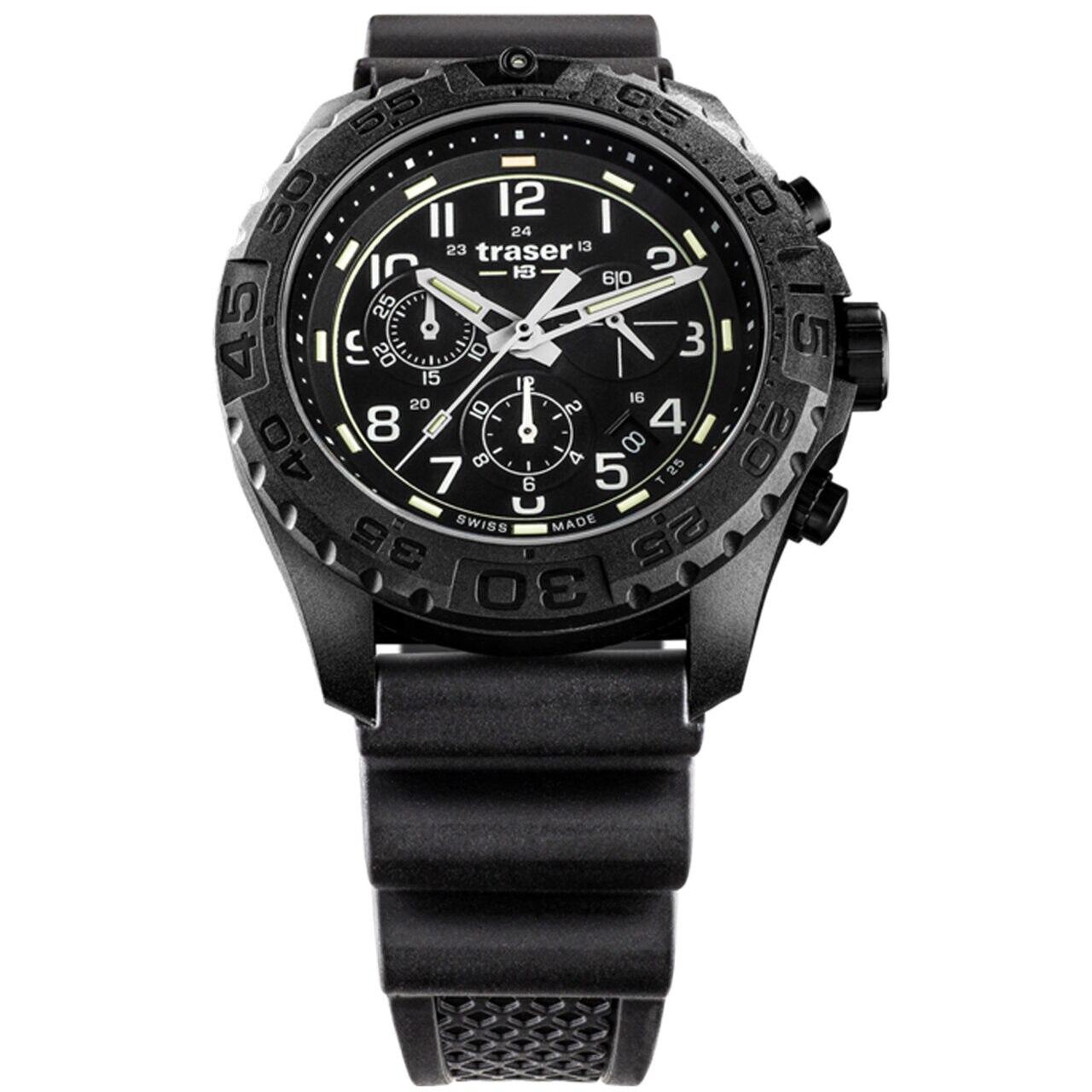 Ceas barbatesc Traser H3 108679 P96 OdP Evolution, 44 mm, 20 ATM, Negru