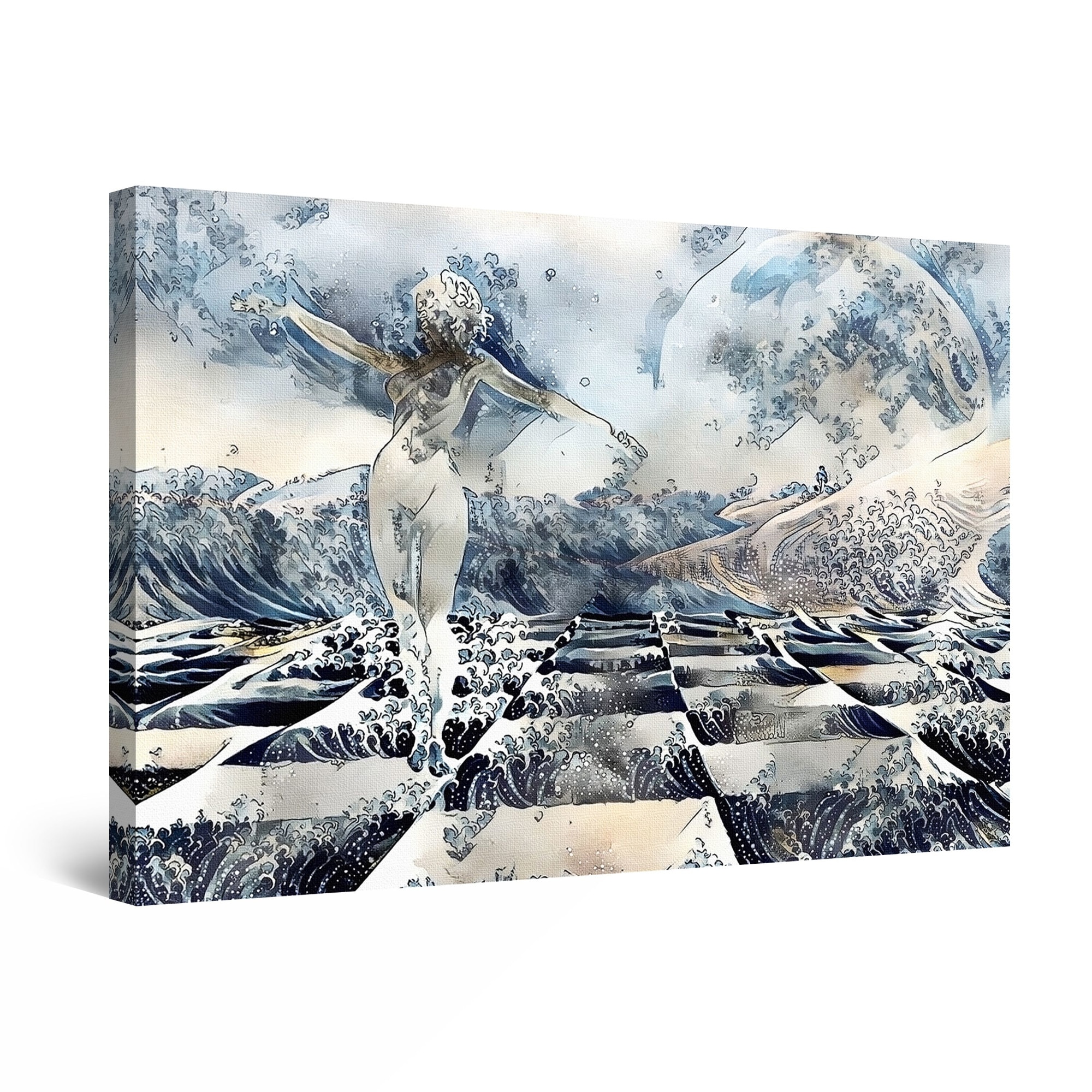 Tablou DualView Startonight Regina in Sah, luminos in intuneric, 30 cm x 20 cm