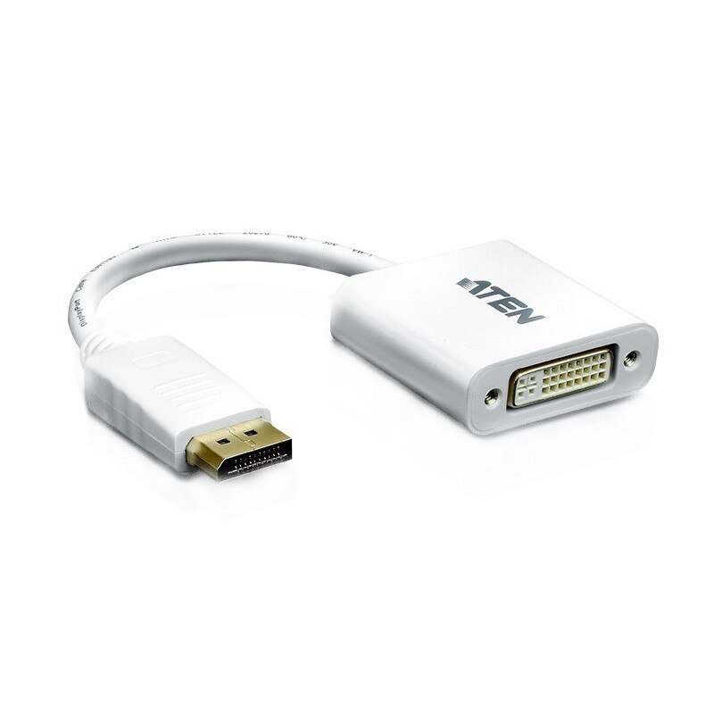 Cablu video ATEN, DisplayPort (M) la DVI-I DL (M), alb, VC965-AT