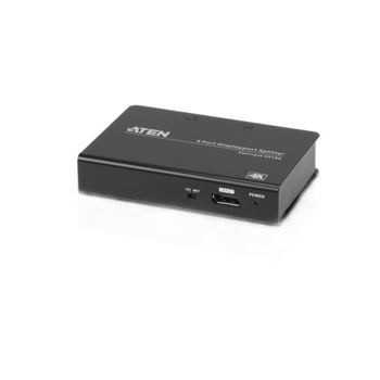 Splitter video ATEN, DisplayPort (M) la DisplayPort (M) x 4, negru, VS194-AT-G Splitter video ATEN, DisplayPort (M) la DisplayPort (M) x 4, negru, VS194-AT-G