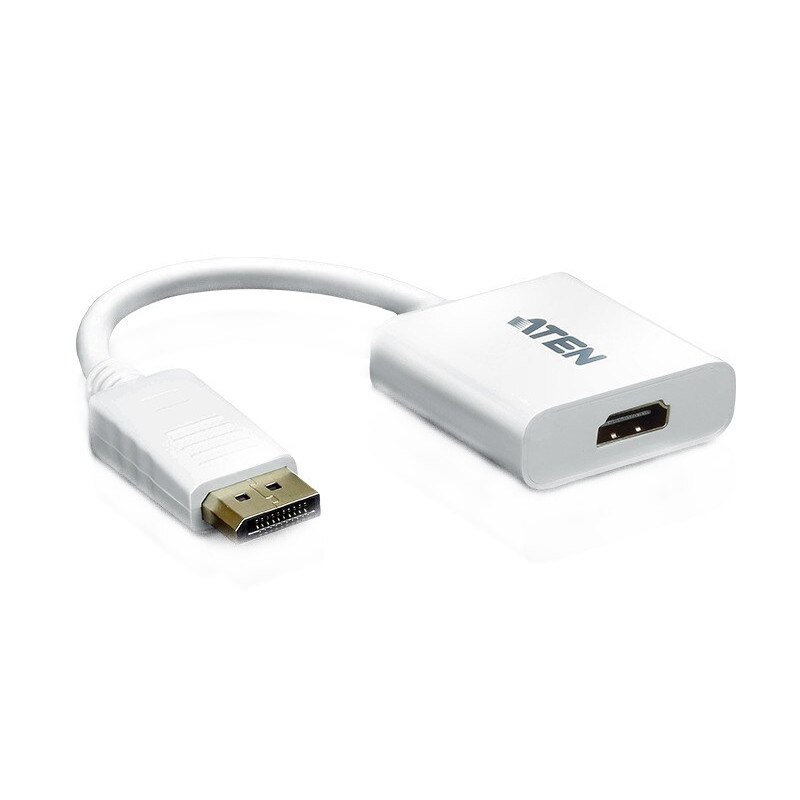 Cablu video ATEN, DisplayPort (T) la HDMI (M), alb, VC985-AT