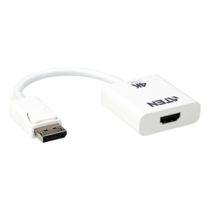 Aten videokábel, DisplayPort - HDMI, fehér