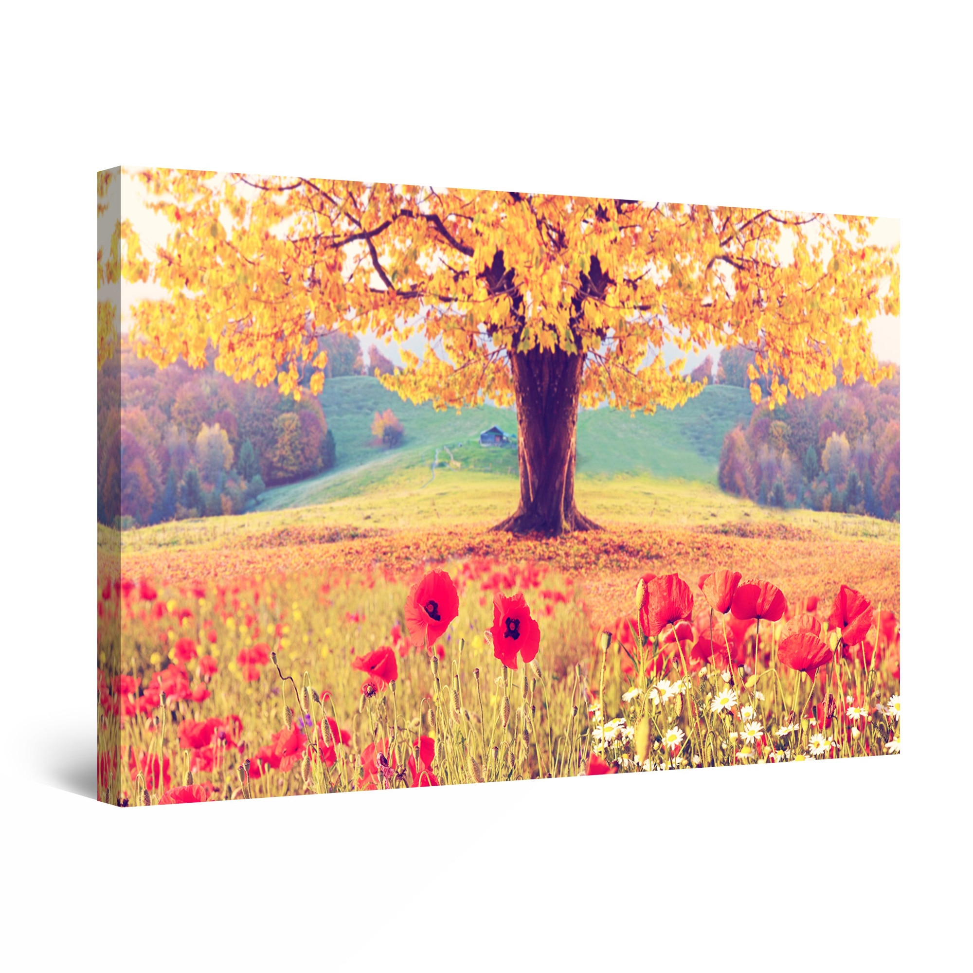 Tablou DualView Startonight Maci pe Deal, luminos in intuneric, 60 cm x 40 cm
