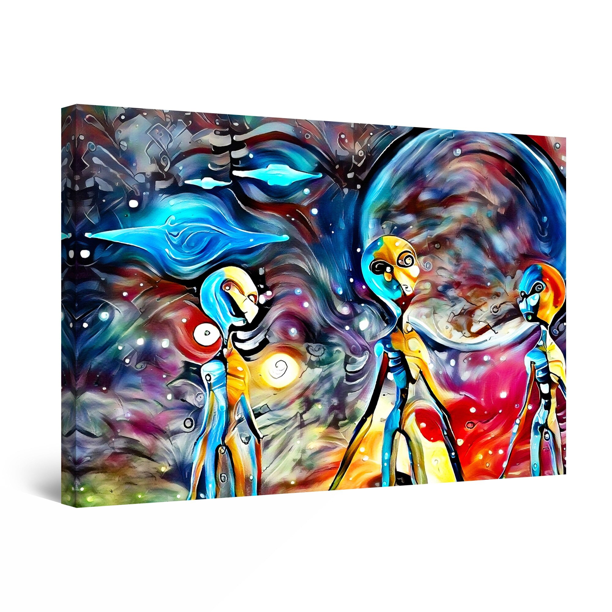 Tablou DualView Startonight Martieni pe Terra, luminos in intuneric, 60 cm x 40 cm