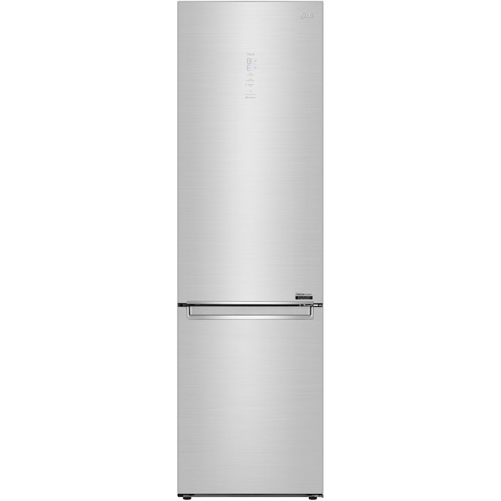 LG GBB92STACP Kombinált hűtőszekrény, 384 l, M:203 cm, No Frost, Smart Diagnosis, Wi-Fi, C energiaosztály, Ezüst