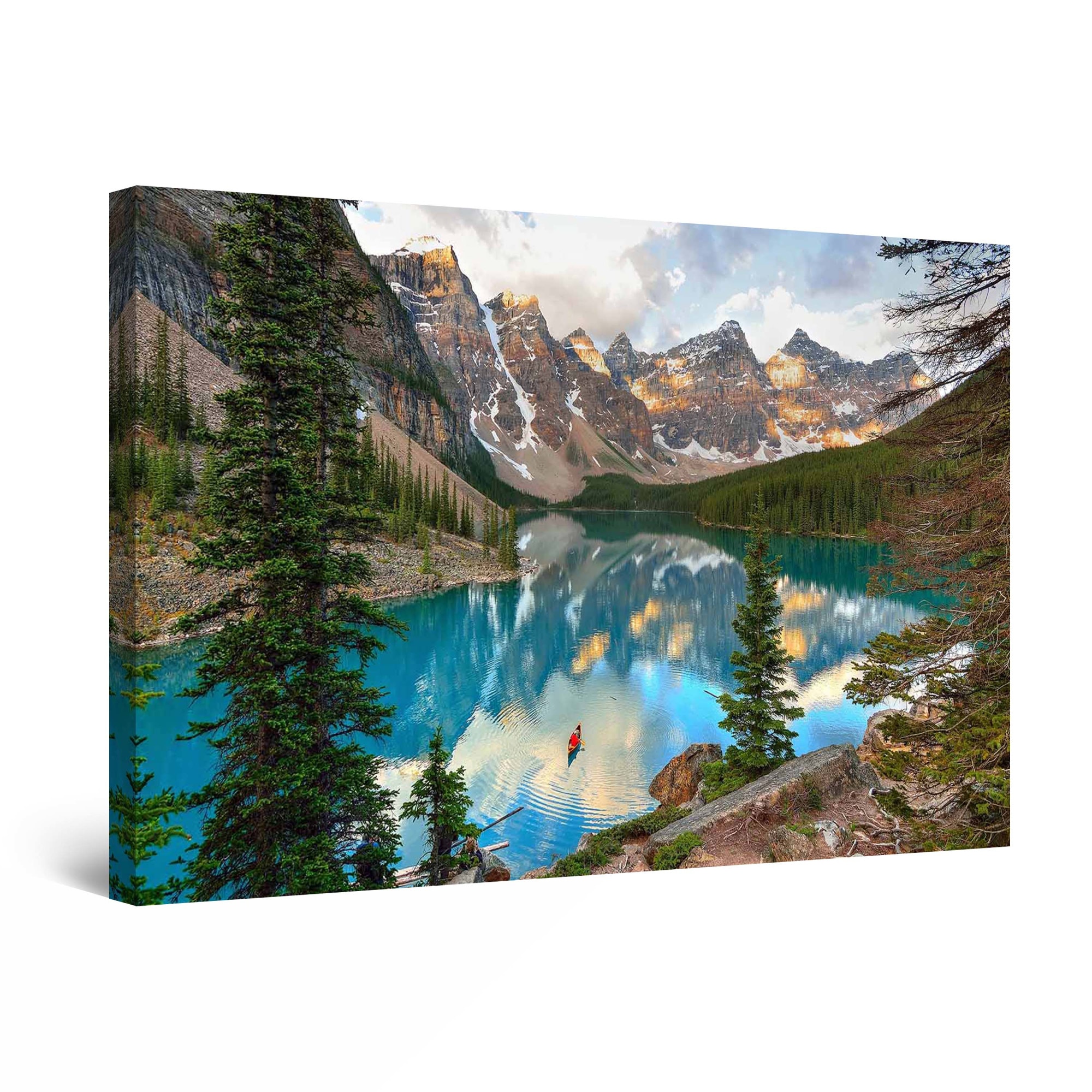 Tablou DualView Startonight Lac Limpede de Munte, luminos in intuneric, 120 cm x 80 cm