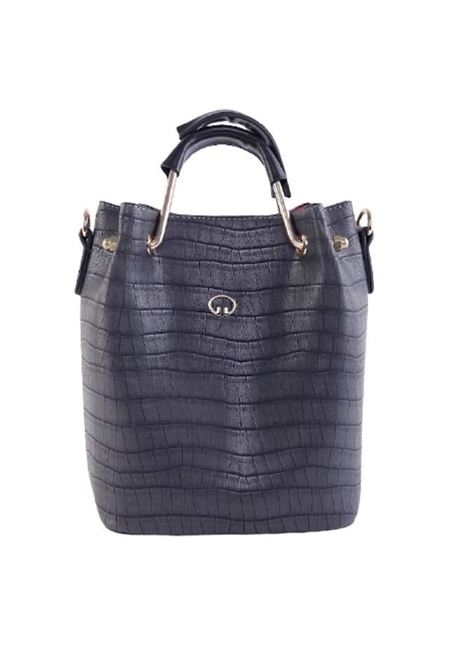 Geanta dama Guard 450, piele ecologica, model sarpe, negru