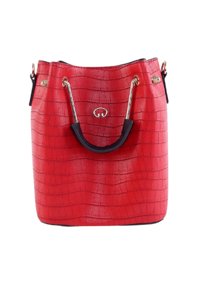 Geanta dama Guard 450, piele ecologica, rosu