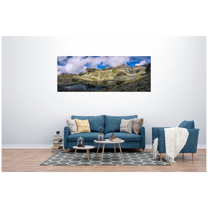Fototapet Autoadeziv Panorama Alpina, Lac - NWL-017, 80 x 210 cm