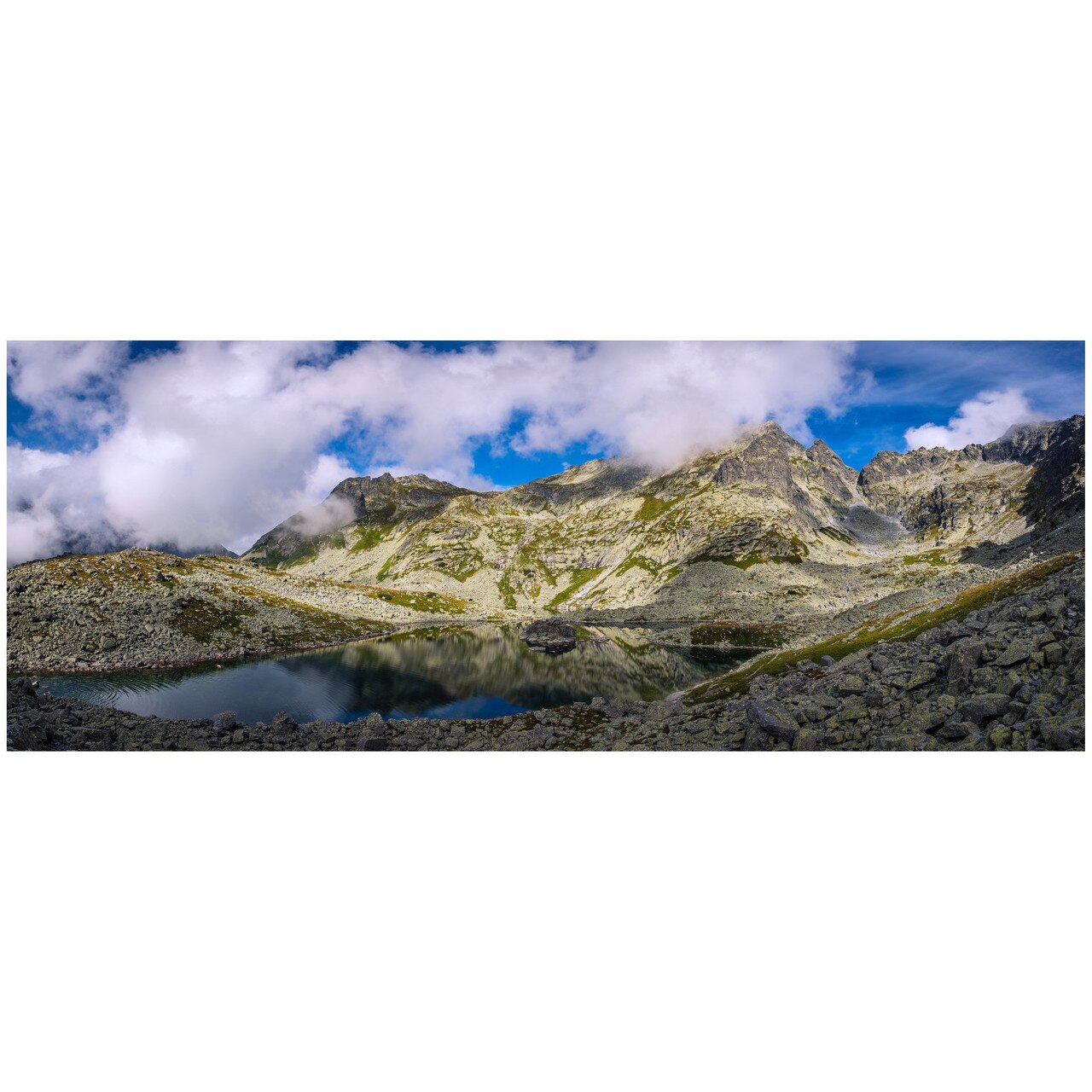 Fototapet Autoadeziv Panorama Alpina, Lac - NWL-017, 80 x 210 cm