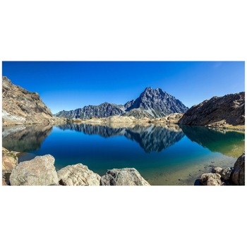 Fototapet Autoadeziv Panorama Alpina, Lac - NWL-019, 100 x 195 cm Fototapet Autoadeziv Panorama Alpina, Lac - NWL-019, 100 x 195 cm