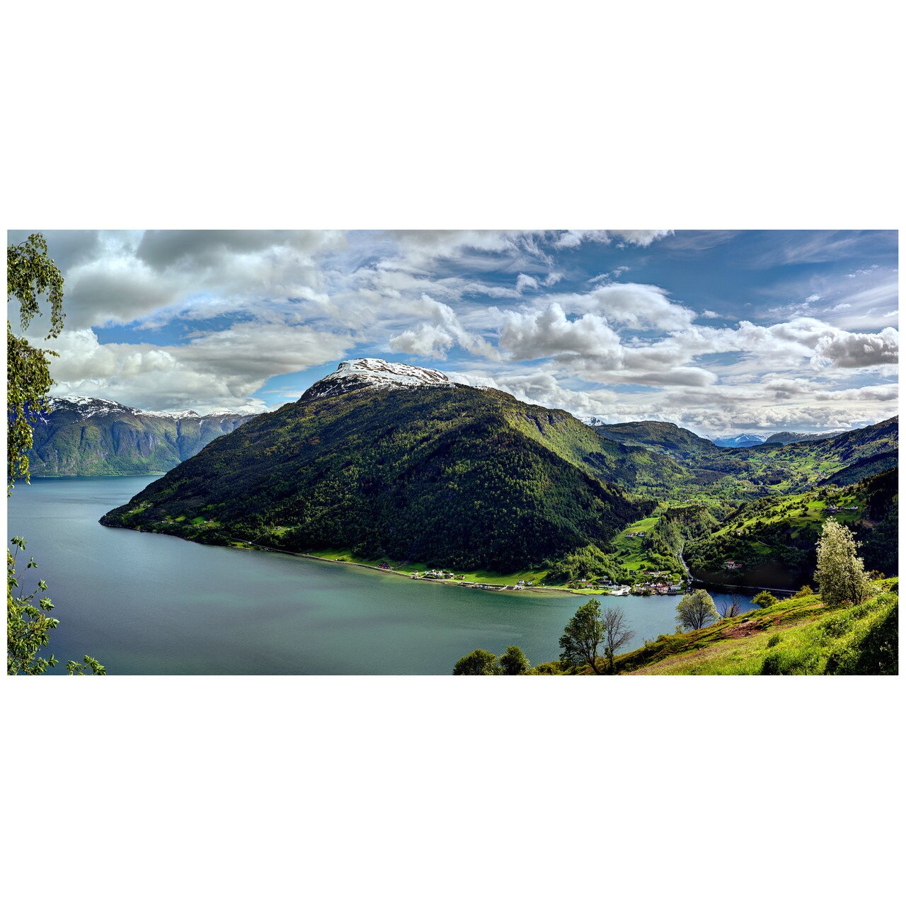Fototapet Autoadeziv Panorama Alpina, Lac - NWL-021, 140 x 280 cm