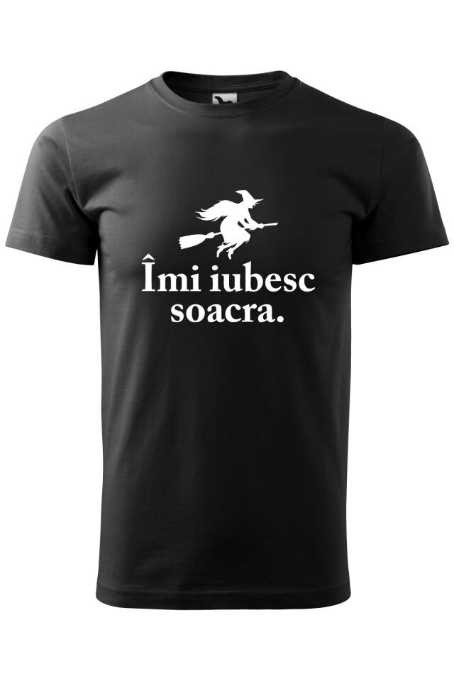 Tricou barbati personalizat Imi iubesc soacra, Malfini, Negru