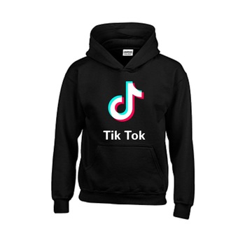 Hanorac copii personalizat, Tik Tok, Gildan, Negru Hanorac copii personalizat, Tik Tok, Gildan, Negru
