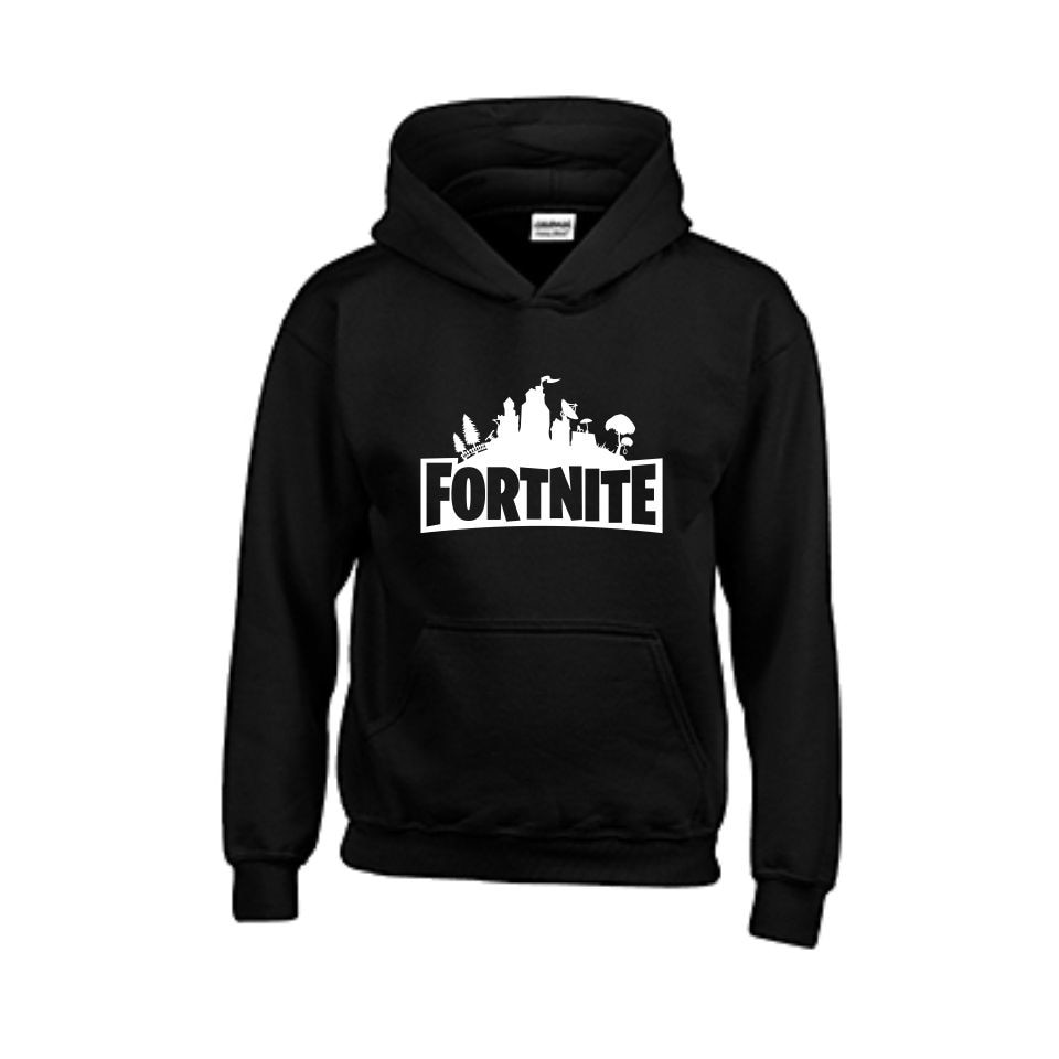 Hanorac copii personalizat, Fornite, Negru