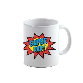 Cana personalizata Super Dad,ceramica alba,330ml Cana personalizata Super Dad,ceramica alba,330ml