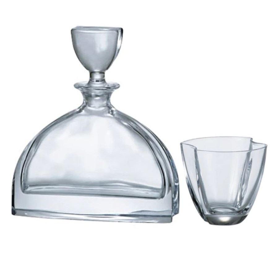Set decantor si 6 pahare de whisky Bohemia Crystalite Nemo, Transparent