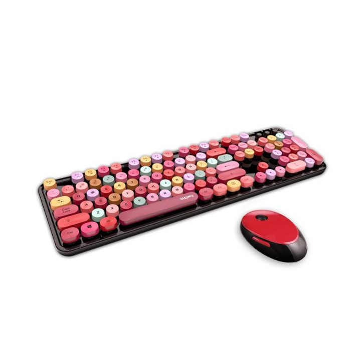 Комплект клавиатура и мишка Mofii, Wireless, 2.4G, USB, Multicolor