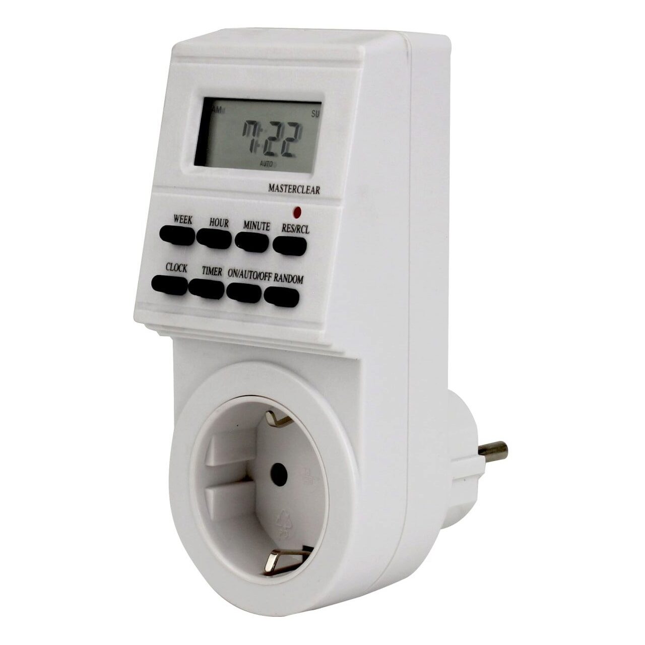 Priza programabila digital, Unitec, alb