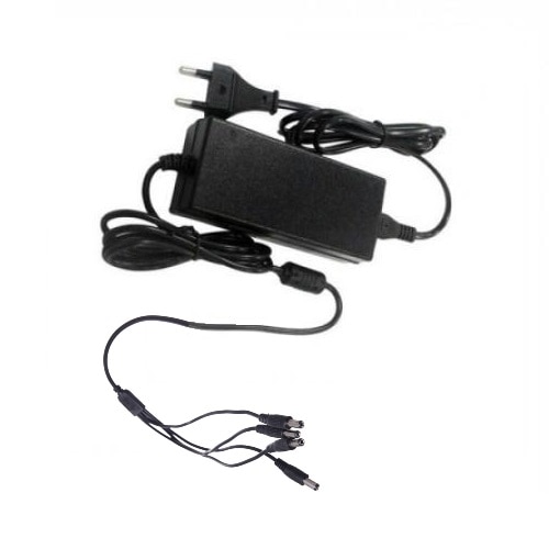 Alimentator 3A 12V cu Splitter 4 mufe, Sursa 220V-12V