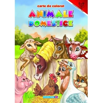 Animale domestice - Carte de colorat Animale domestice - Carte de colorat