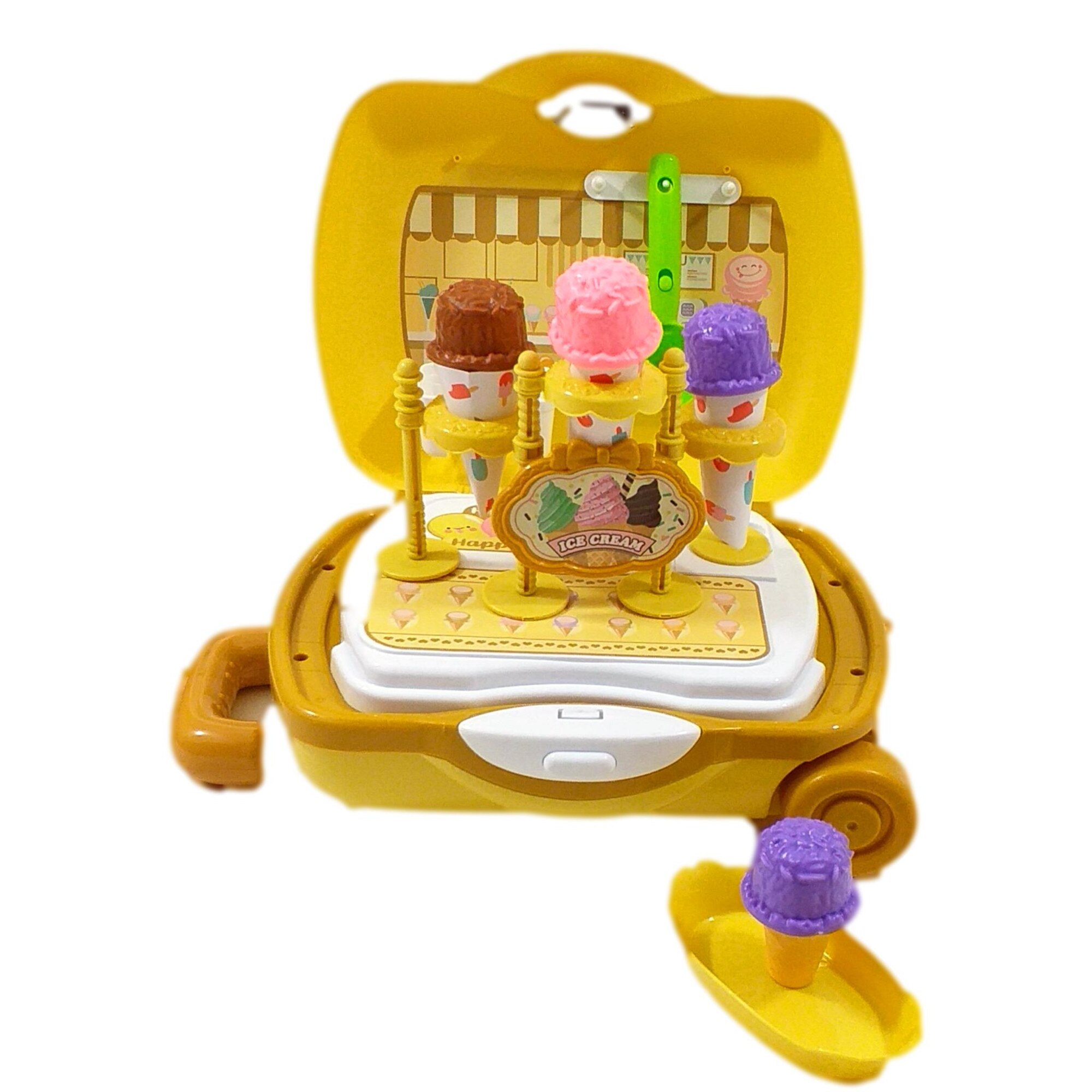 Jucarie de Rol, Troller Magazinul de Inghetata si Deserturi, 27Piese, Galben