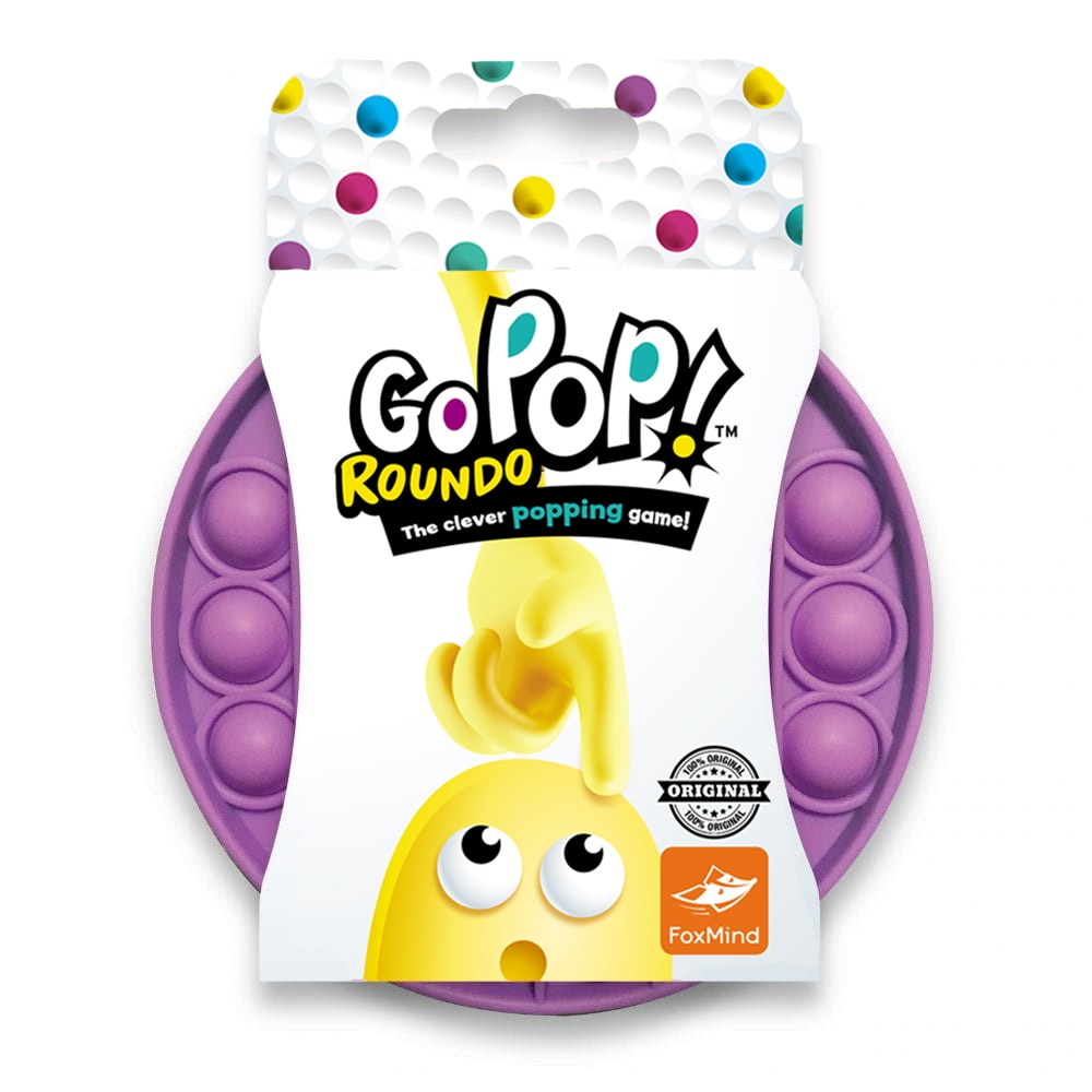 Jucarie senzoriala antistres, Foxmind, Go Pop Roundo, mov