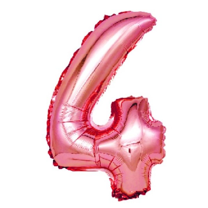 4-es számú léggömb, Rosegold, 100 cm