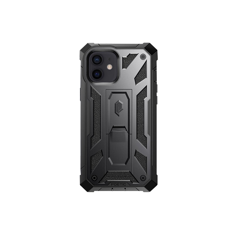 Husa Poetic Spartan pentru iPhone 12/12 Pro - Black