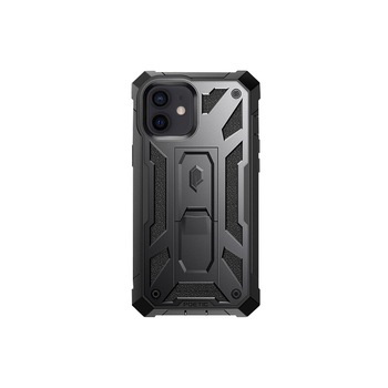 Husa Poetic Spartan pentru iPhone 12/12 Pro - Black Husa Poetic Spartan pentru iPhone 12/12 Pro - Black