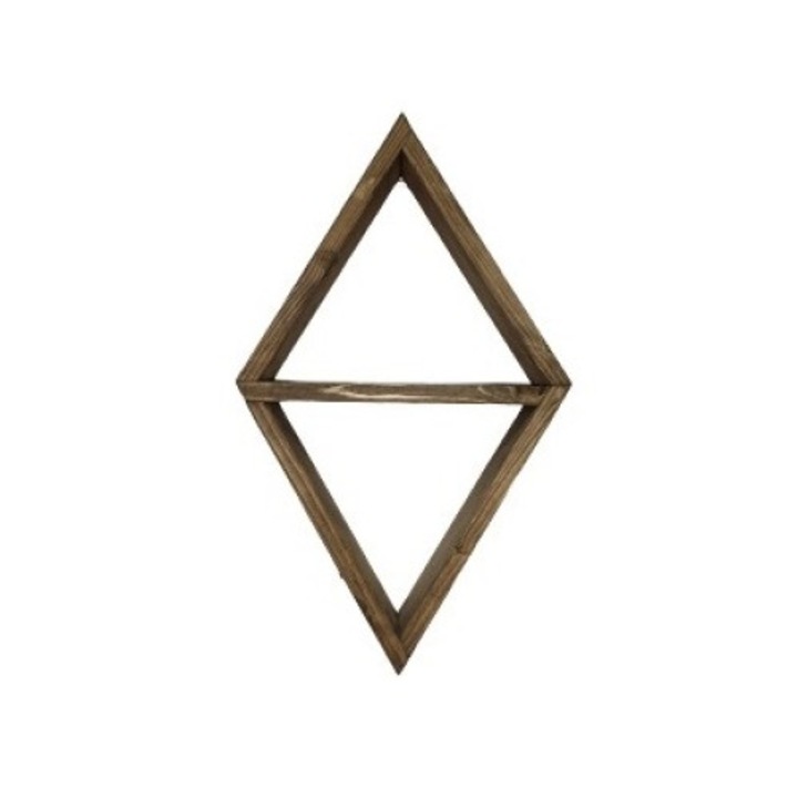 Raft de perete din lemn, Sendai, 32x53x11.4 cm, palisandru