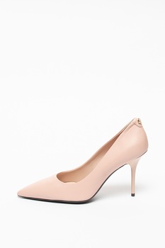 Love Moschino, Pantofi din piele cu varf ascutit, Roz prafuit, 40 Love Moschino, Pantofi din piele cu varf ascutit, Roz prafuit, 40