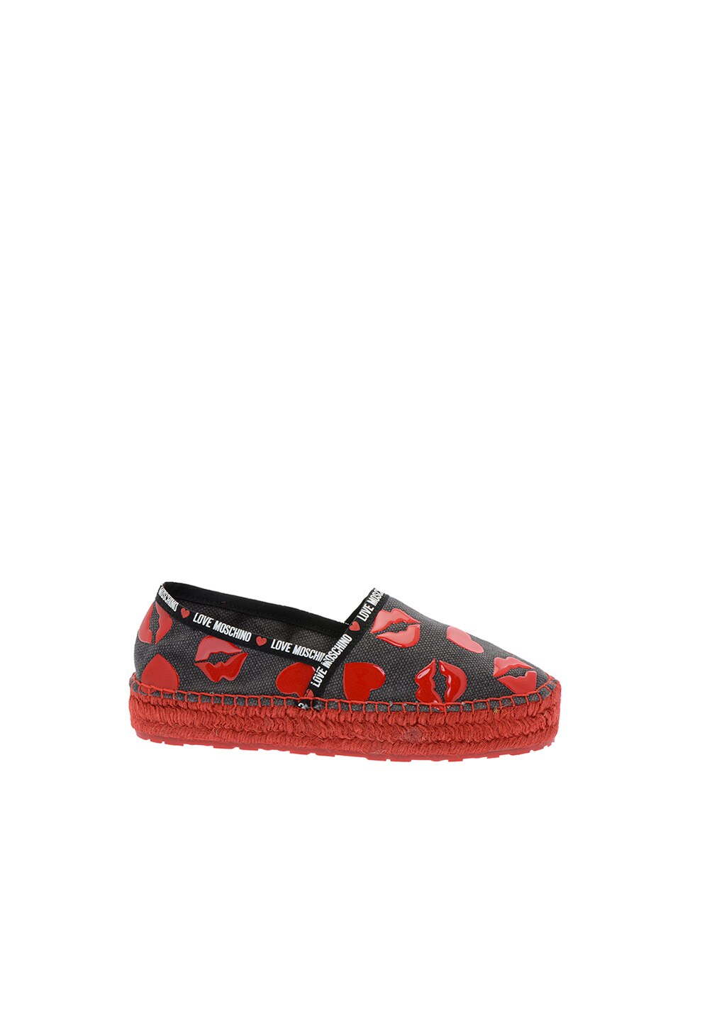 Love Moschino, Espadrile cu model buze