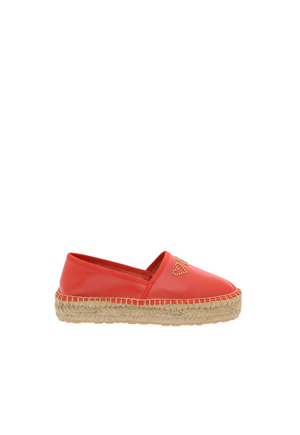 Love Moschino, Espadrile flatform de piele