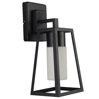 Lampa de exterior, din aluminiu, de culoare neagra, dimensiune 37.5x17 cm Lampa de exterior, din aluminiu, de culoare neagra, dimensiune 37.5x17 cm