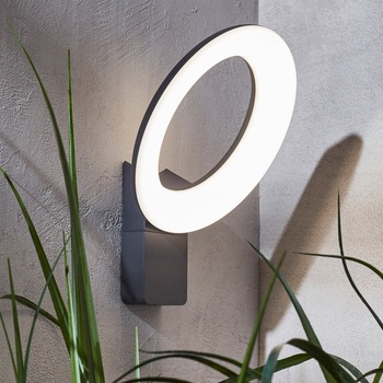 Lampa led, tip cerc, de culoare neagra, de exterior,1100lm Lampa led, tip cerc, de culoare neagra, de exterior,1100lm