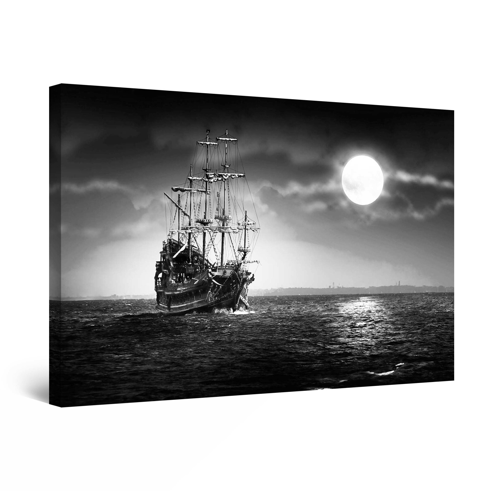 Tablou DualView Startonight Vapor sub Luna, luminos in intuneric, 90 cm x 60 cm
