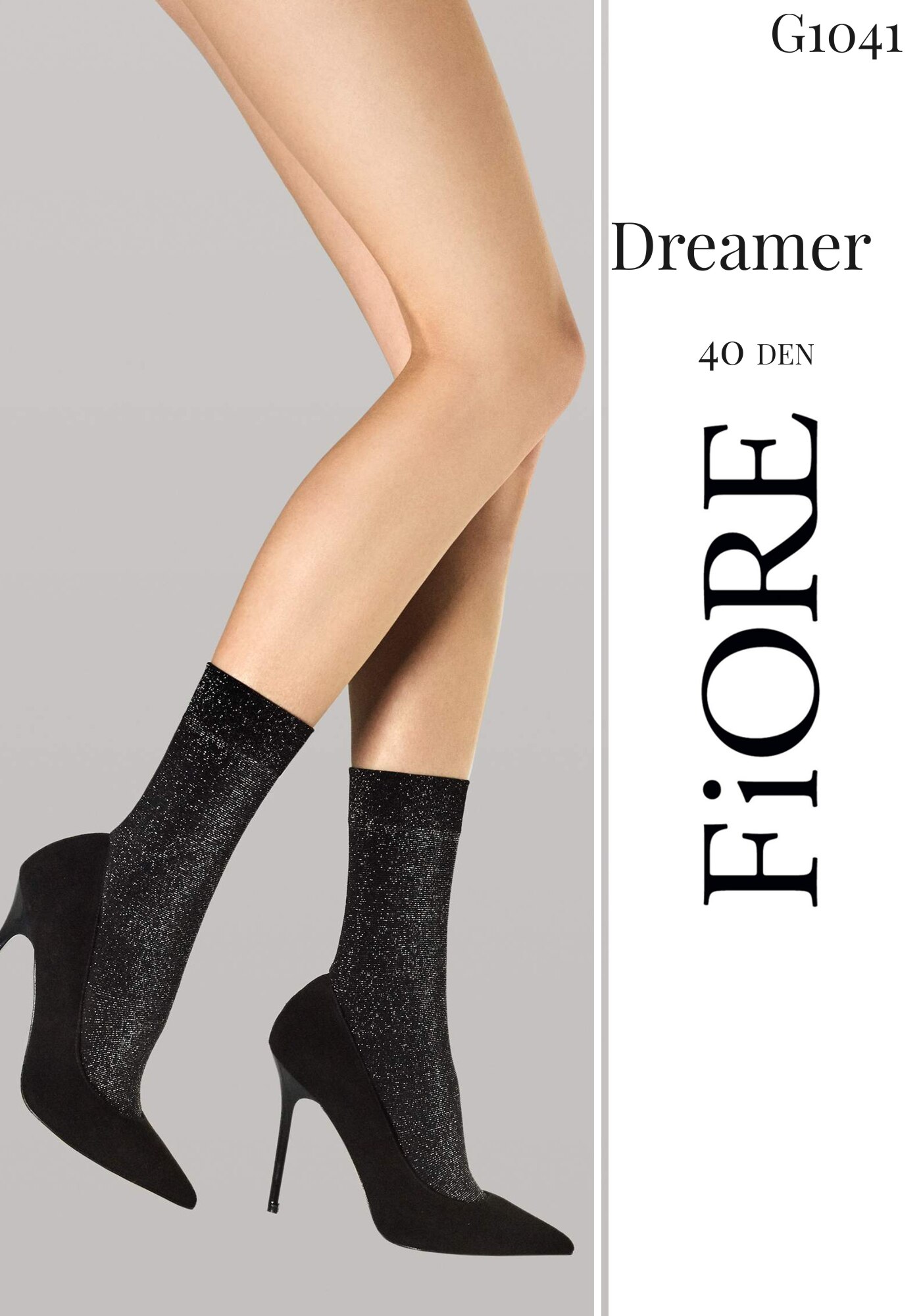 Sosete FIORE Dreamer 40 Den, UNI, Negru