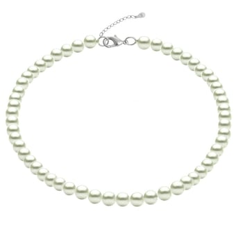 Colier Noblesse Perle Naturale Albe si Argint Colier Noblesse Perle Naturale Albe si Argint