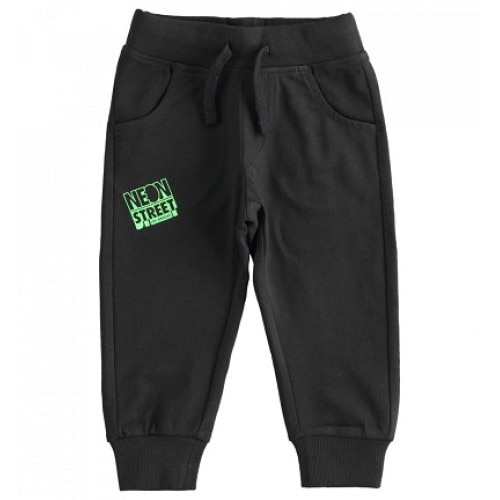 Pantaloni baiat, Ido, sport, negru, Negru