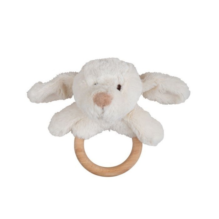 Дървен бебешки ринг Bigjigs, Съненото кученце