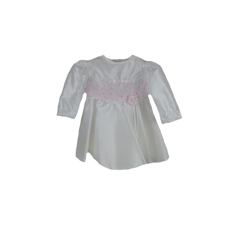 Rochita pentru fete Mini Junior 150-82A, Alb, 6 luni