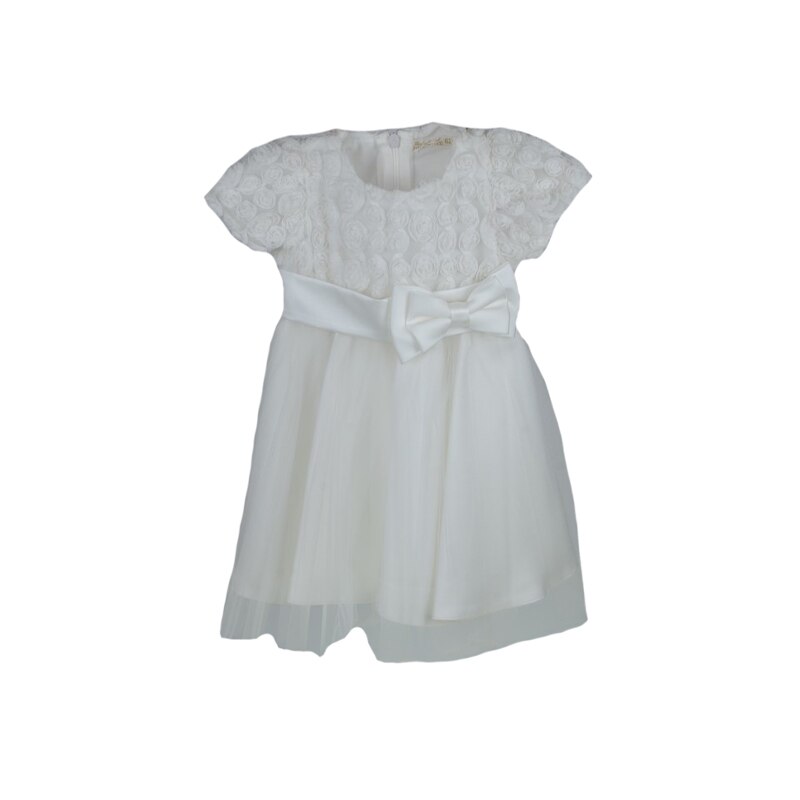 Rochita pentru fete Mini Junior 250-62A, Alb, 3 luni