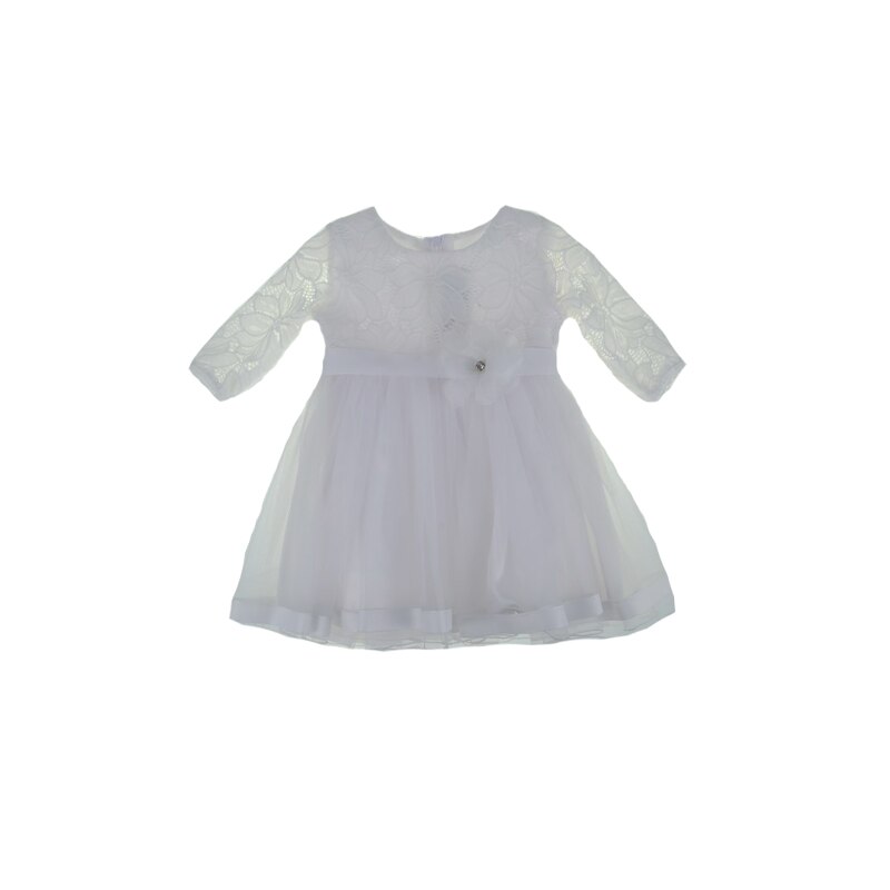 Rochita pentru fete Mini Junior 150-62AB, Alb, 3 luni