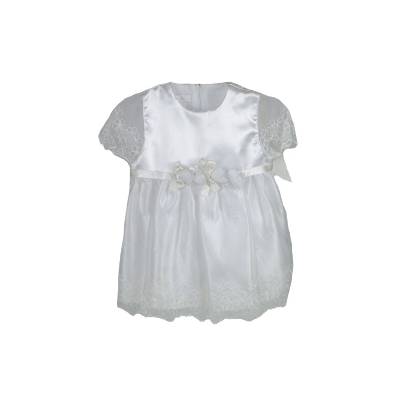 Rochita pentru fete Mini Junior 180-62A, Alb, 3 luni