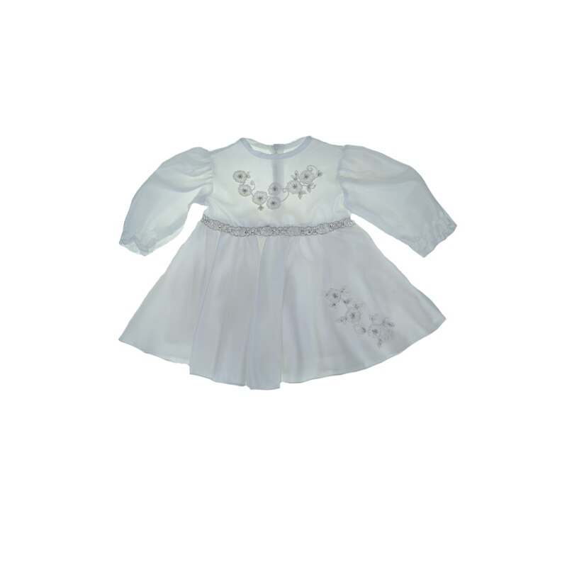 Rochita pentru fete Mini Junior 150-62A, Alb, 3 luni