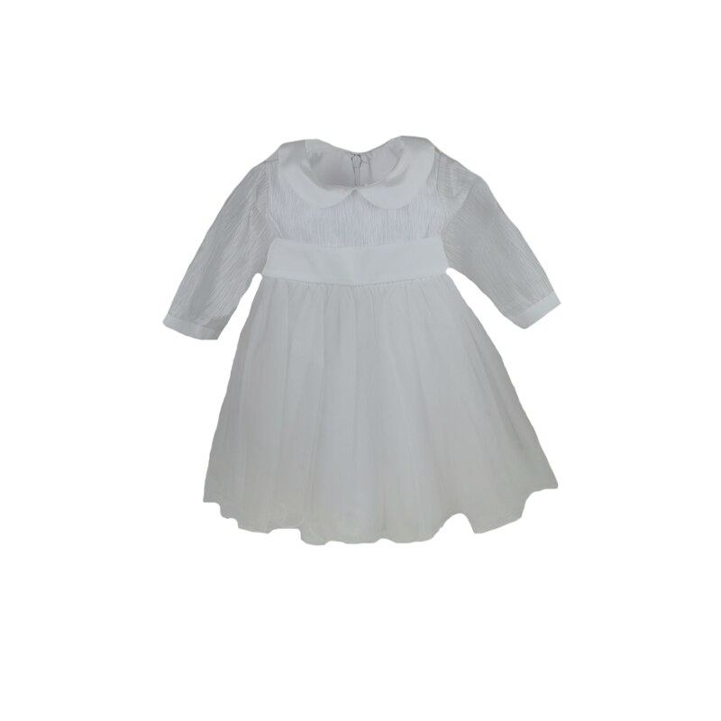 Rochita pentru fete Mini Junior 170-62A, Alb, 3 luni