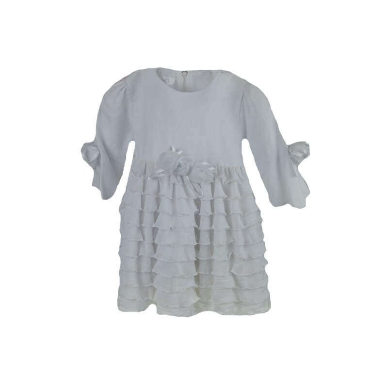 Rochita pentru fete Mini Junior 190-62A, Alb, 3 luni